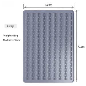 Large Size Drain Mat Kitchen Protection Silicone Mat Countertop Stove Pad Heat Resistant Pad Insulation Pad Dish Dry Mat