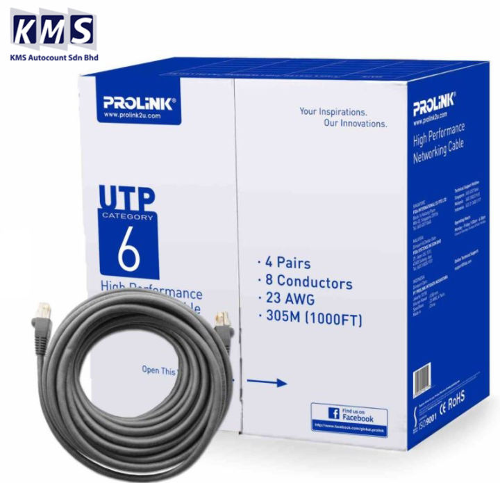 PROLINK 305M CAT6 UTP LAN Cable ( Box ) | Lazada