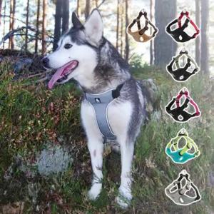 TRUELOVE Dog Harness ReflectiveHarness Adjustable Quick Release Buckle Breathable Mesh Lightweight Soft Comfortable for Dog