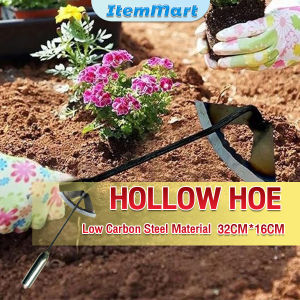 ItemMart Hollow Hoe Durable Weeding Rake Handheld Hoeing Garden Pine Soil Farm Tool Weeding Tools