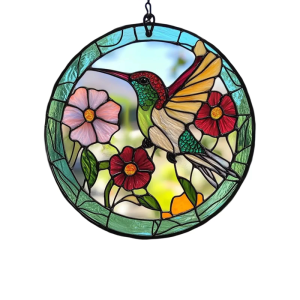 Shatter Resistant Hummingbird Acrylic Hanging Ornament For Porch Patios Classroom Home Office Window Decoration
