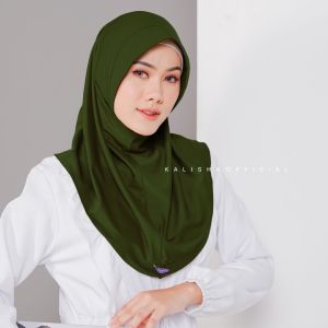 Bergo Hamidah Sport Instan Jersey Premium Hijab Sporty Pet Menutup Dada Kerudung Olahraga Ukuran S M L