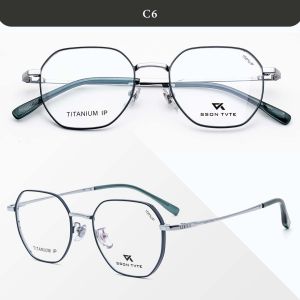 SSON TVTE Kacamata Geometric Titanium TR Radiasi Blueray Photocromic Bluecromic Pria Wanita T23811
