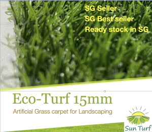 SG Seller - Artificial Grass - SunTurf Ecoturf - 15 mm (5 meter x 2 Meter)