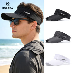 HOZADA Men Women Sun Cap Beach Hat Sun-proof Hat Casual Sun Hats Portable Sun Cap Large Brim Cap Sun Protection Cap UV Protection Hats for Summer Outdoor Travel