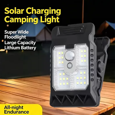 500W Solar Clip Light Can Be Clipped Anywhere IP66 Waterproof Induction Lighting Zero Electricity Bill