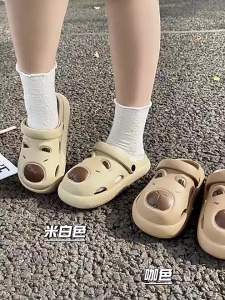 Cute Parent-Child Closed-Toe Sandals For Women Summer Outdoor Wear Non-Slip Soft-Soled EVA Anti-Odor Clogs For Men
