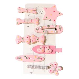 8 cái kẹp Tóc Ngôi Sao hoạt hình mỏ vịt barrettes cho nữ phụ nữ thời trang kẹp tóc EVERYDAY phụ kiện tạo kiểu tóc