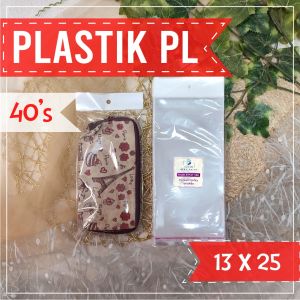 Plastik Display Tebal 13x25 cm 40 Mic Isi 100 Lembar - Plastik Gantung untuk Kemasan Aksesoris & Snack