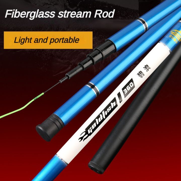  Fishing Rod Fiberglass Portable Telescopic Fishing