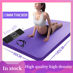 Large Yoga Mat for Workout Thick 20mm Non Slip for Women with Bag High-Density Exercise Mat Big Size for Men exercise equipment