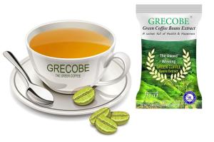 Grecobe - The Green Coffee - Decaffeinated Pure green coffee beans extract no additives and excipients a sachet full of health and happiness instant green coffee - [2 pouches combo- 200 sachets] For weight loss slimming health metabolism