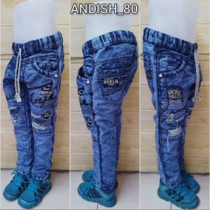 Celana Panjang Jeans Anak Laki-laki Usia 1-12 Tahun / Celana Panjang Anak Cowok Model Bordir Gaul & Keren Modis