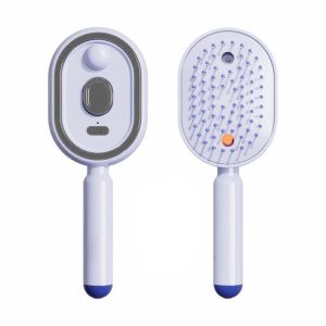 K0Y9VB4G Hair Care Red Light Spray Massage Comb Anti-Frizz Large Tank Multi-Function Electric Spray Hair Brush Durable Portable 2-In-1 Misting Hair Brush Women