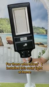 Solar Street Lights Outdoor Waterproof Dusk to DawnSecurity Flood Lights with Motion Sensor Control