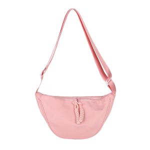 YUCHEN Solid Color Hobo Crossbody Bag Handbag Nylon Canvas Dumpling Bag Casual Large Capacity Half-moon Bag Girls