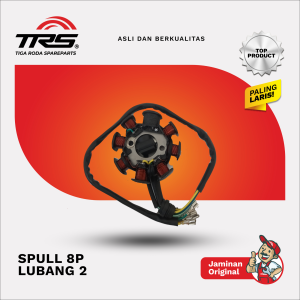 [GROSIR 15PCS] SPULL 8 POLE LUBANG 2 MOTOR RODA 3 JIALING KAISAR TOSSA