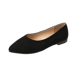 Free Shipping 2026 Spring And Autumn New Collection: Comfortable Pointed-Toe Flat Low-Heeled Slip-On WomenS Shoes Korean Style Professional Shallow-Mouth Design