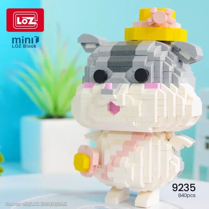 LOZ IDEAS Mini Block iBLOCK FUN 9235 Little Hamster Cartoon