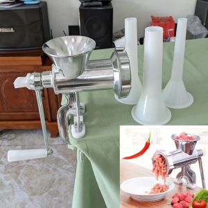 Máy Xay Thịt Bằng Gang Cỡ Đại Size 10 - Chất Lượng Cao Kèm 3 Ống Nhồi Xúc Xích