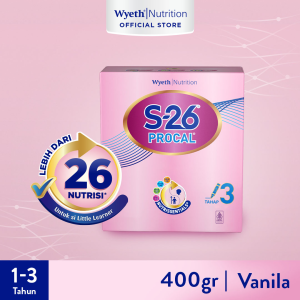 S-26 PROCAL Tahap 3 Vanila Susu Pertumbuhan Anak Usia 1-3 Tahun 400gr