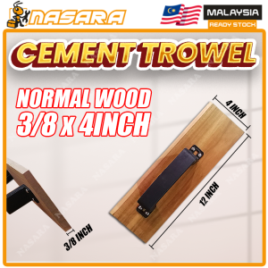 Nasara Wood Plastering Cement Trowel Rectangle Plaster Cement Bricklaying Tool / Papan Gosok Kayu Sudu Simen Segi Empat