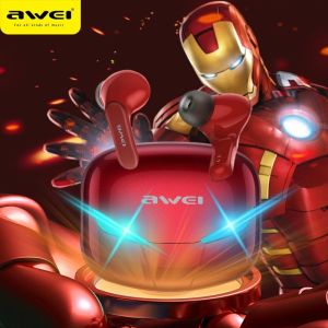 Local SG Awei T35 100% authentic Gamepods TWS Earbuds BT5.0 Alien Shape Ultra Low Latency Gaming Earphone With Led Smar