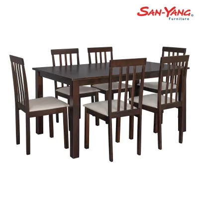 San-Yang Furniture Dining Set 6-Seater Choco 300333