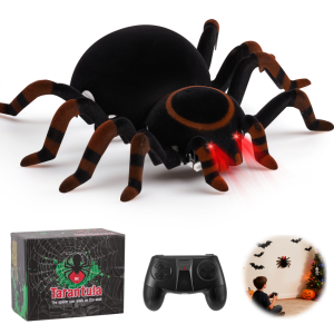 แมงมุมควบคุมระยะไกล Baztoy Kids Toys ผนังและพื้นสองโหมด360 ° การหมุนรถบังคับผาดโผนพร้อมดวงตา LED ของเล่น Mobil Remote Control สำหรับเด็กผู้ชายเด็กเล็กเด็กผู้หญิงวันเกิดวันคริสต์มาส