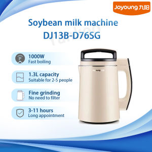 Joyoung Soybean Milk Machine DJ13B-D76SG 1.3L Fine Grinding No Need to Filter 3-11H Appointment 304 Stainless Steel Multifunctional Household Soybean Milk Maker