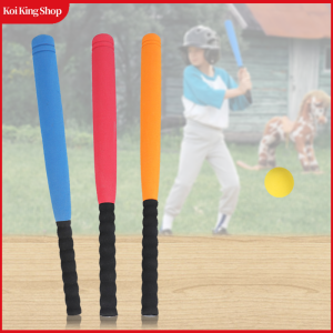 24inch Kids Baseball Bat Set EVA Foam Safety Outdoor Sports Toy with Soft Sponge Training Ball (Red/Blue/Orange)
