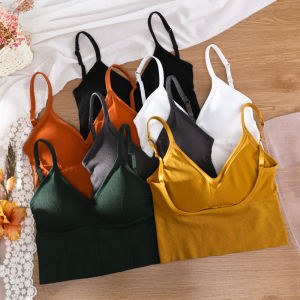 Lizida Women U-shaped back Backless Bra Seamless gather underwear sports bra all-match Vest top