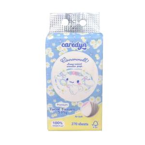[Bundle of 6] CAREDYN Cinnamoroll Premium 5 Ply Hanging Facial Tissue - 1 Pack 270 sheets - FSC® Certified