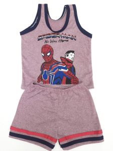 Pan ชุดเด็ก ไซส์S 6-12เดือน 12กิโล อก22นิ้ว ผ้าcotton เนื้อนิ่มใส่สบายไม่ร้อน พื้นเทา ชุดแขนสั้นเด็ก ชุดแขนกุดเด็ก