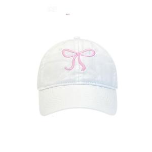Thêu Bowknot Mũ bóng chày cho thiếu niên cô gái mùa xuân Mũ bóng chày thời trang Hàn Quốc Mũ che nắng cho phụ nữ Mũ ngoài trời thường ngày