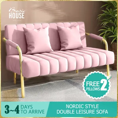 FREEMAX Sofa Nordic style sofa strong and durable there are 2 /3 seats many colors to choose from