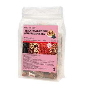 Black Wolfberry Mulberry Tea Six Treasure Ginseng Tea Mens Health Tea For Kidney