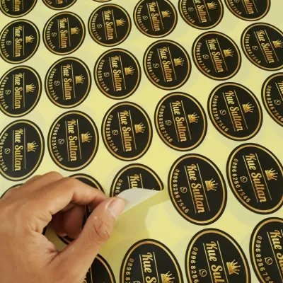 CETAK STIKER CROMO GLOSSY CUSTOM UKURAN A3+ ( 32X48 CM ) GRATIS DESAIN