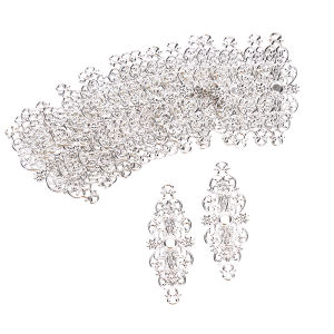 Christmas gift 【AYLMER】 20Pcs Filigree Flower Wrap Connector Crafts DIY Embellishments Findings Jewelry