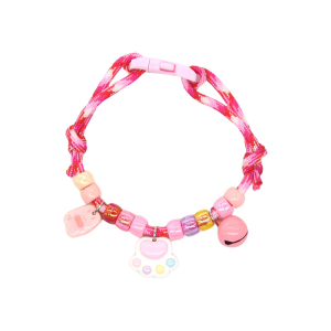 Cartoon Knitted Adjustable Pet Collar For Dog Cats Fashionable Charm Daily Use Easy Size Adjustment