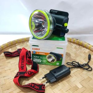 Luby Senter Cas Kepala Super Terang / Headlamp LED Waterproof - L2880