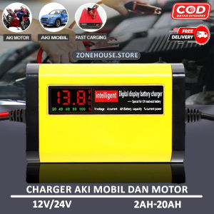 BISA COD - Taffware Charger Baterai Aki Mobil Motor LCD Indicator 13.8V 2A - C1202-6