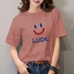 LUCK New Women Fashion Styles 2024 blouses women new style 2024 tshirt women white tshirt for women over sized t shirts for women Womens T-Shirts t shirt for women plus size oversized tshirt for woman