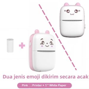 Mini Thermal Printer Bluetooth Printer Portable Tanpa Tinta Thermal Printer Label Receipt Barcode Printer / Mesin Cetak Struk Bluetooth