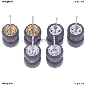 [COD] xiangshun 1 64 Wheels For Hotwheels with Rubber Tire Model Car Modified Parts Toys New