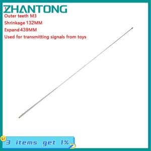 ZHANTONG เสาอากาศ M3 100cm 44121-4 section telescopic airial ANTENNA สำหรับ FM Radio TV RC ควบคุมเครื่องส่งสัญญาณควบคุมรถเสาอากาศ
