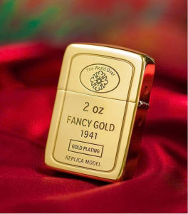 Zippo Rep lica 1941 - Zippo USA 1941 Chủ Đề Bản Mạ Vàng Fancy Gold Bản Kỷ Niệm