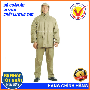 ÁO mưa các loại gồm áo mưa bộ áo mưa măng tô thiết kế thời trang thẩm mỹ chất liệu vải dù tráng nhựa siêu bền có mũ và 2 túi ngoài tiện lợi