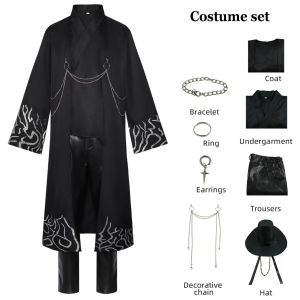 Jinu Cosplay Costume Men Saja Boys Costume Pop Singers Coat Shirt Pants Hat Accessories Dance Stage Halloween Outfit