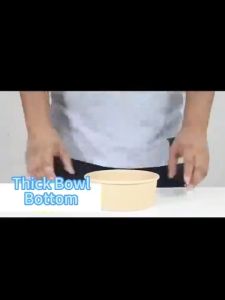 50pcs Kraft Paper Bowl with Lid Round Disposable Salad Bowl with Cover 500/750ml Biodegradable Bowl PAZU